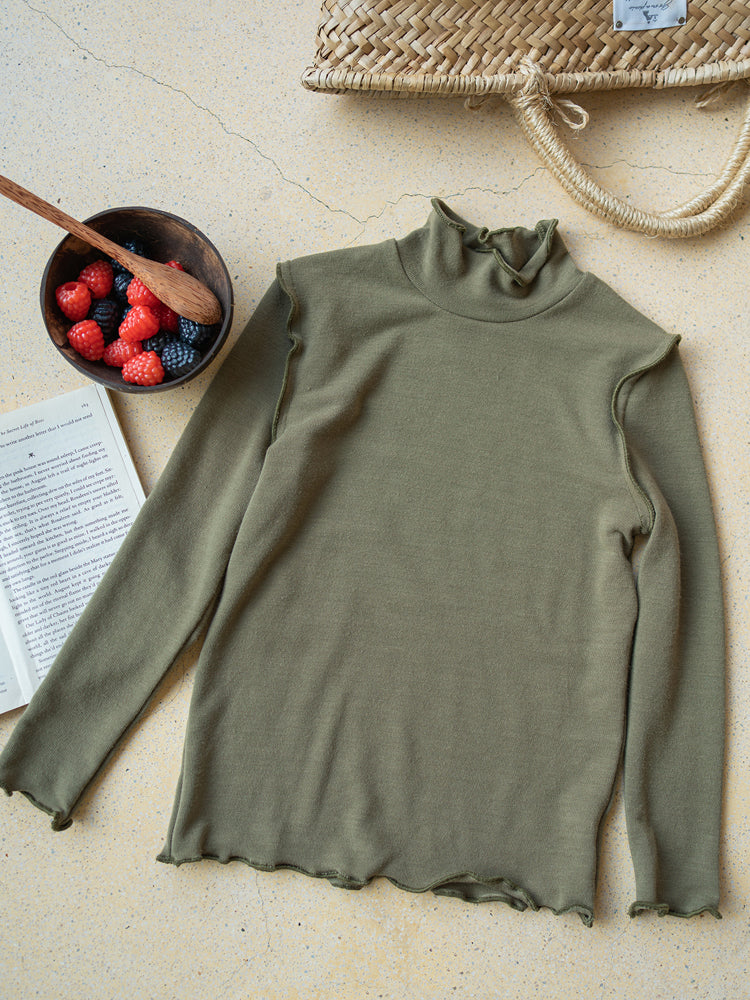 Half-high Collar Slim Bottoming Shirt