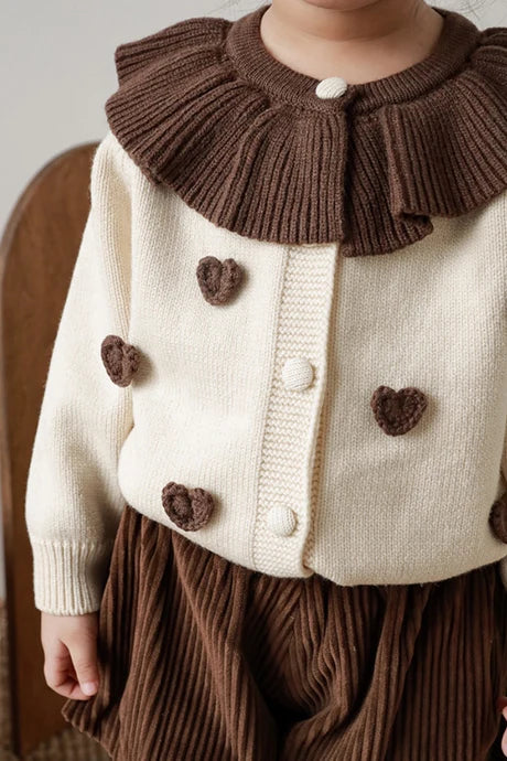 Handmade Heart Sweater (Cream)