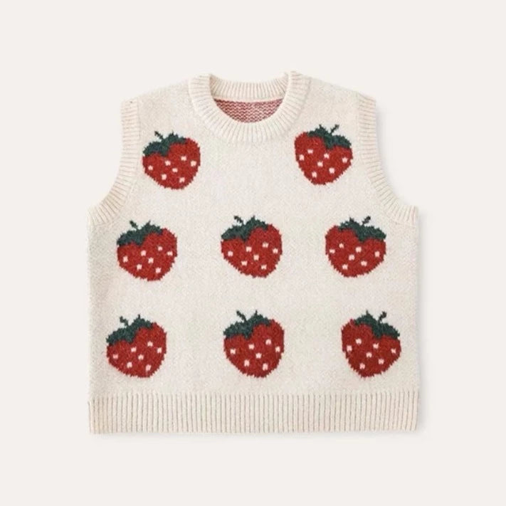 Strawberry Matching Vest (Two colors)