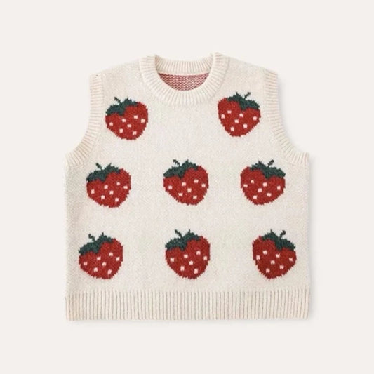 Strawberry Matching Vest (Two colors)