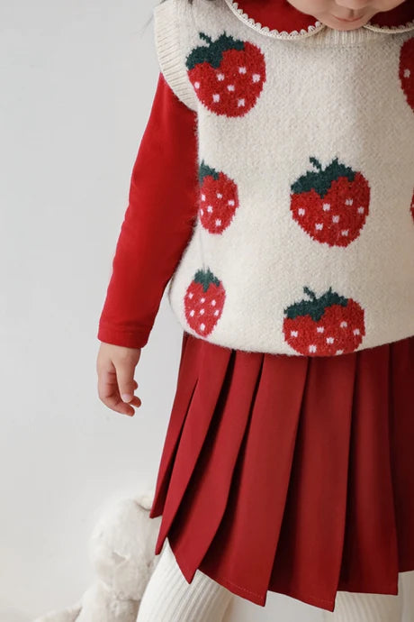 Strawberry Matching Vest (Two colors)