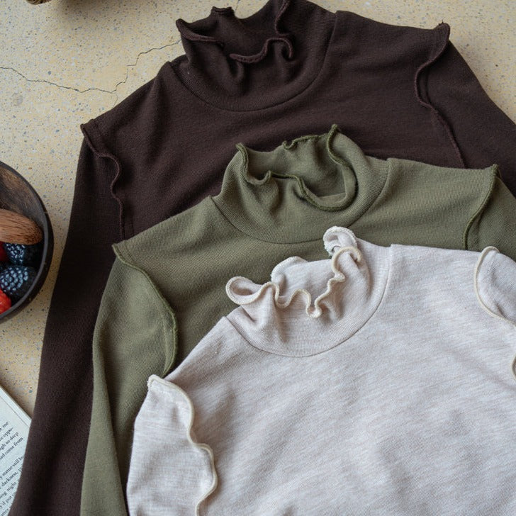 Half-high Collar Slim Bottoming Shirt