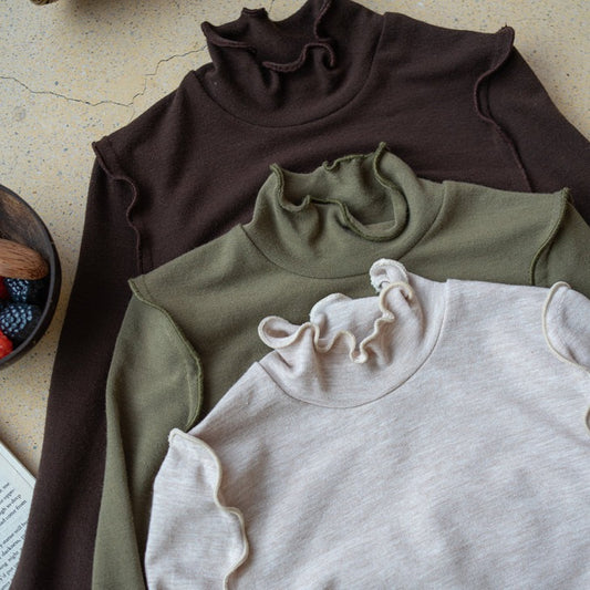 Half-high Collar Slim Bottoming Shirt