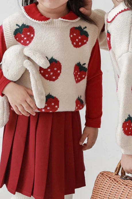 Strawberry Matching Vest (Two colors)