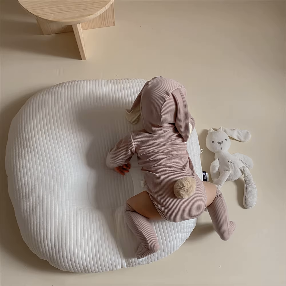 Bunny Ears Ribbed Romper