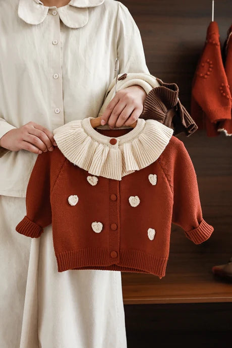 Handmade Heart Sweater (Ruby)