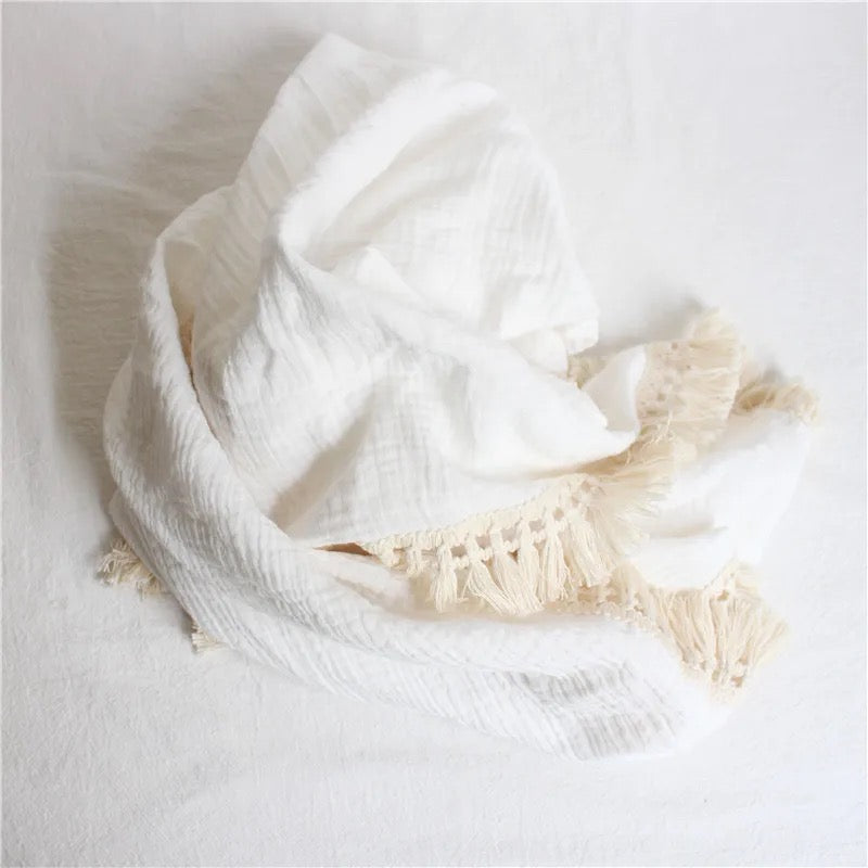 Cotton Muslin Swaddle Blanket 80X65