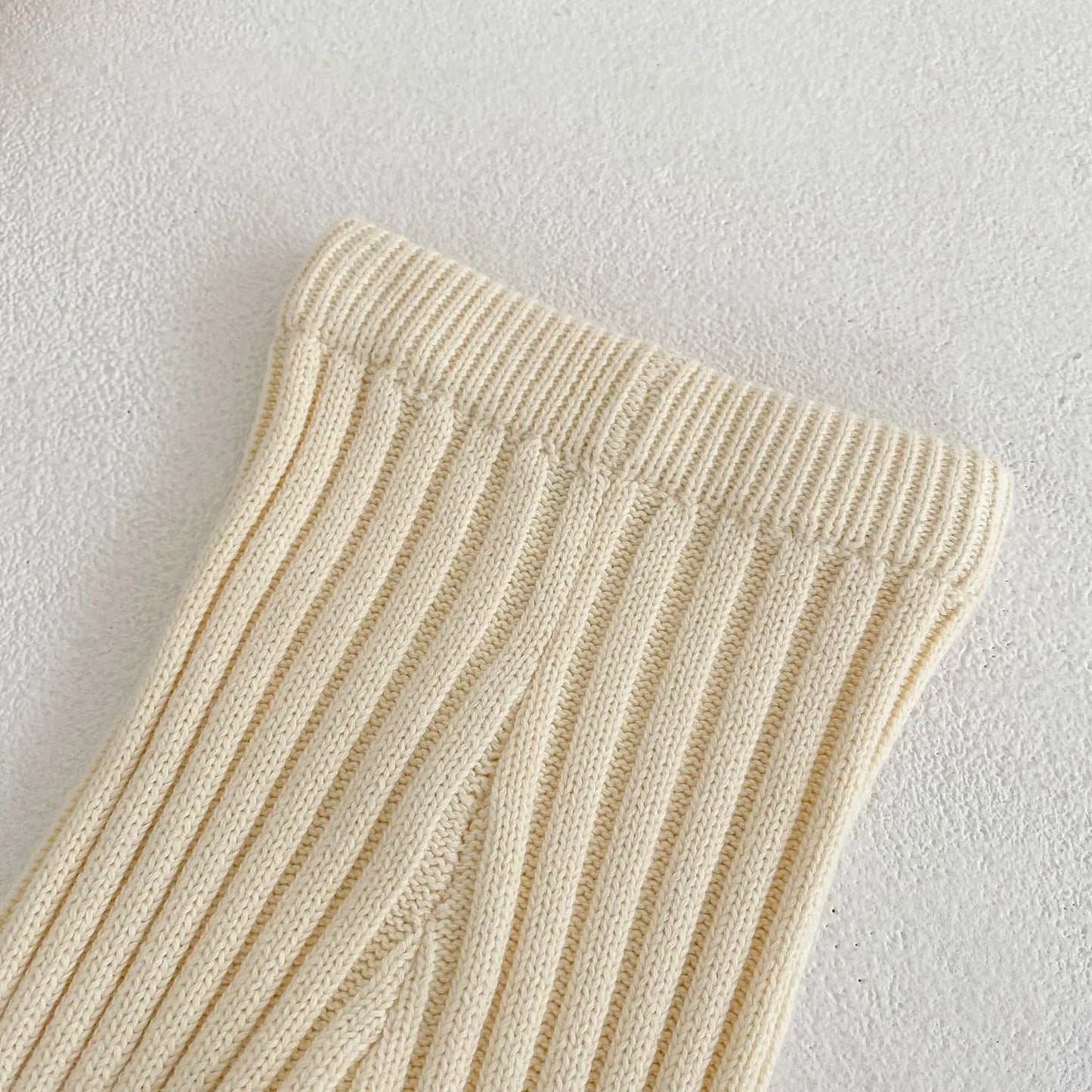 Heavy Cream Knit Pants