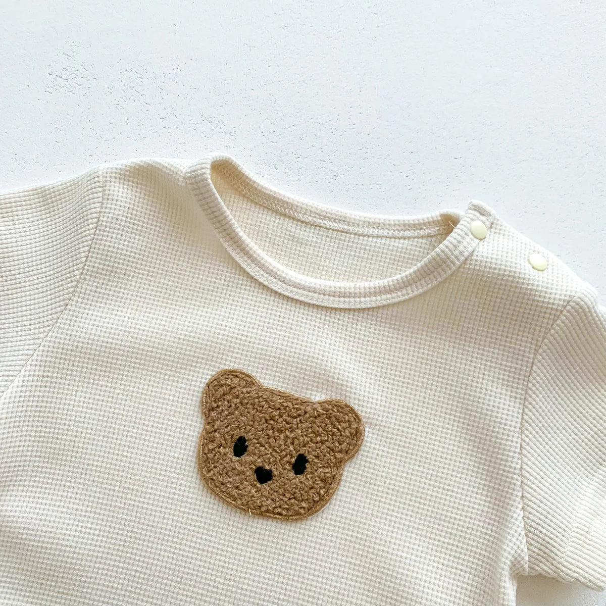 Bear Patch Romper Set