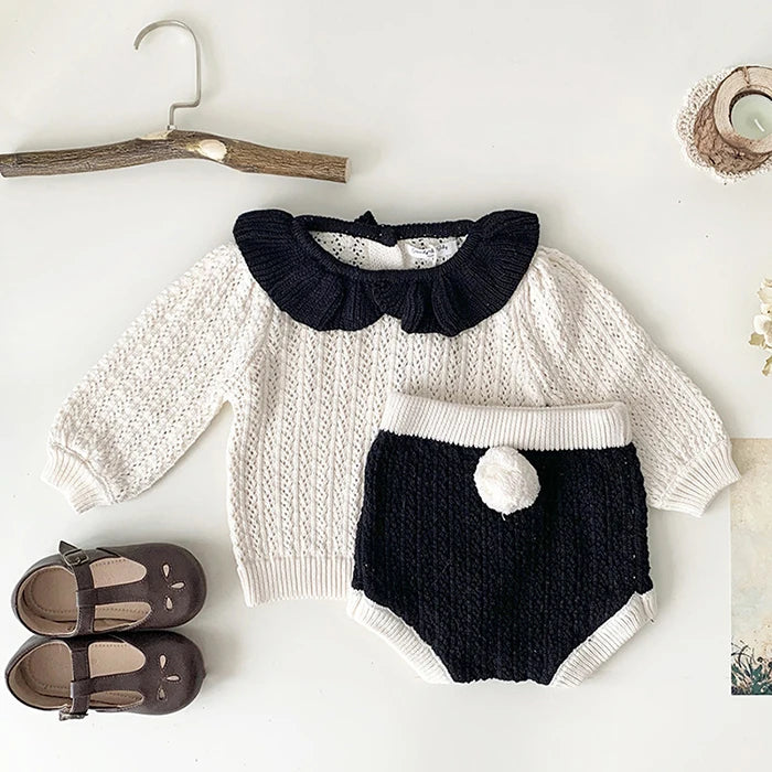 Madeleine Sweater and Shorts Set (Two colors)