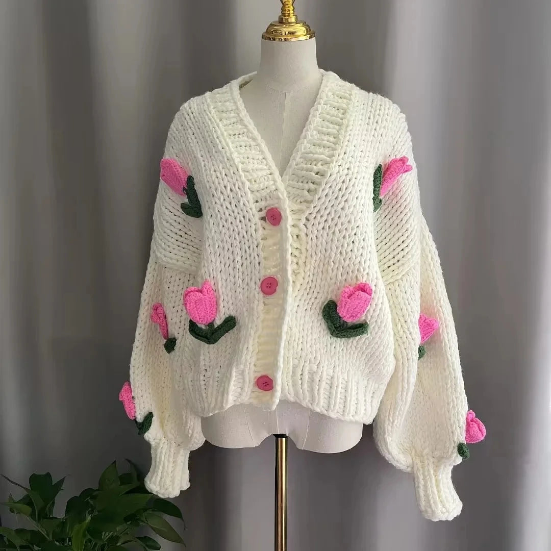 Tulip Matching Adult Cardigan (Two colors)