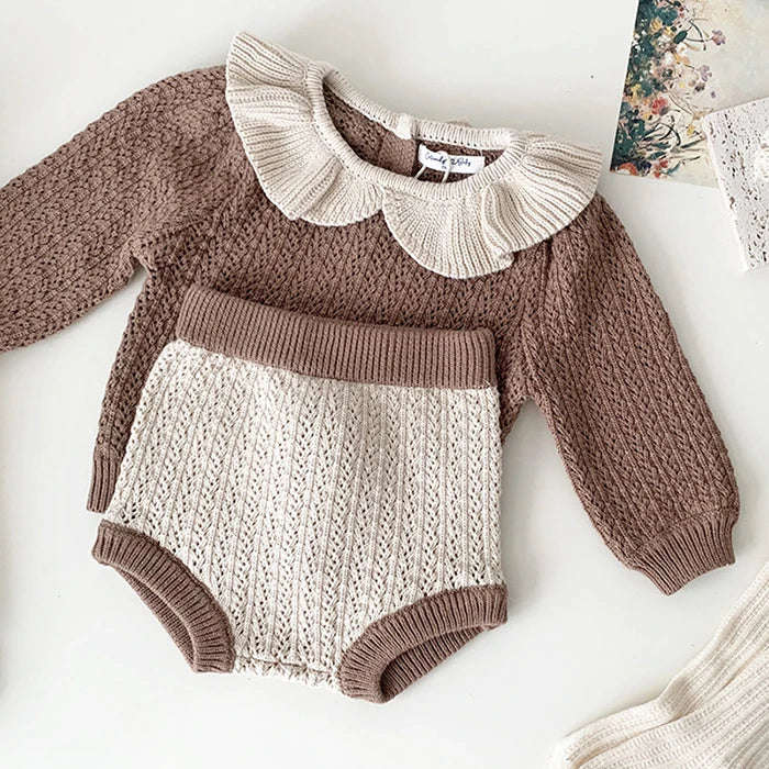 Madeleine Sweater and Shorts Set (Two colors)