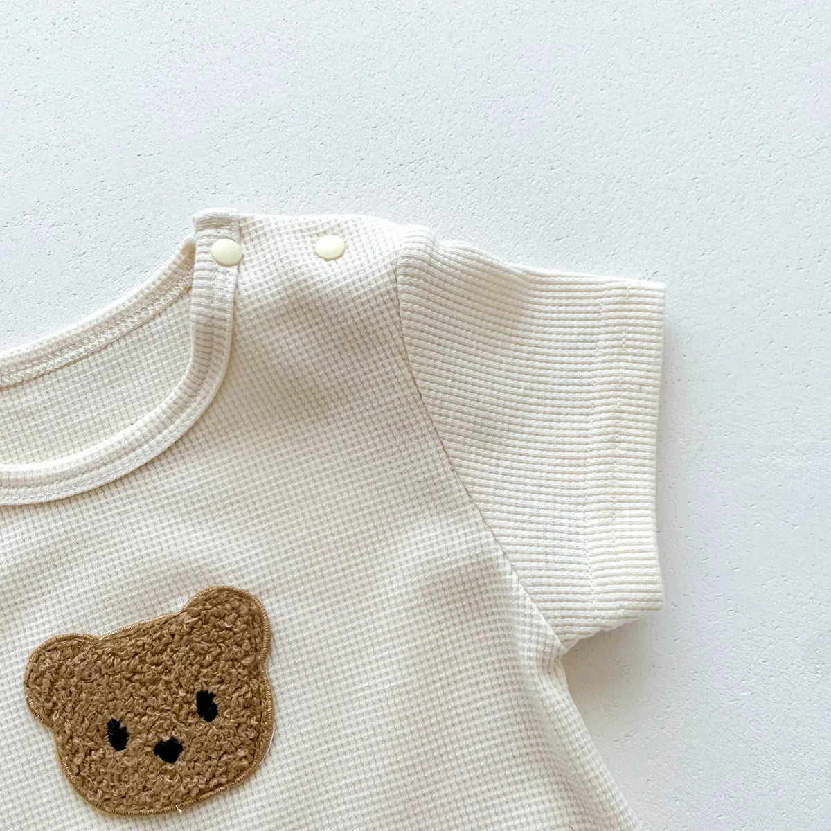 Bear Patch Romper Set