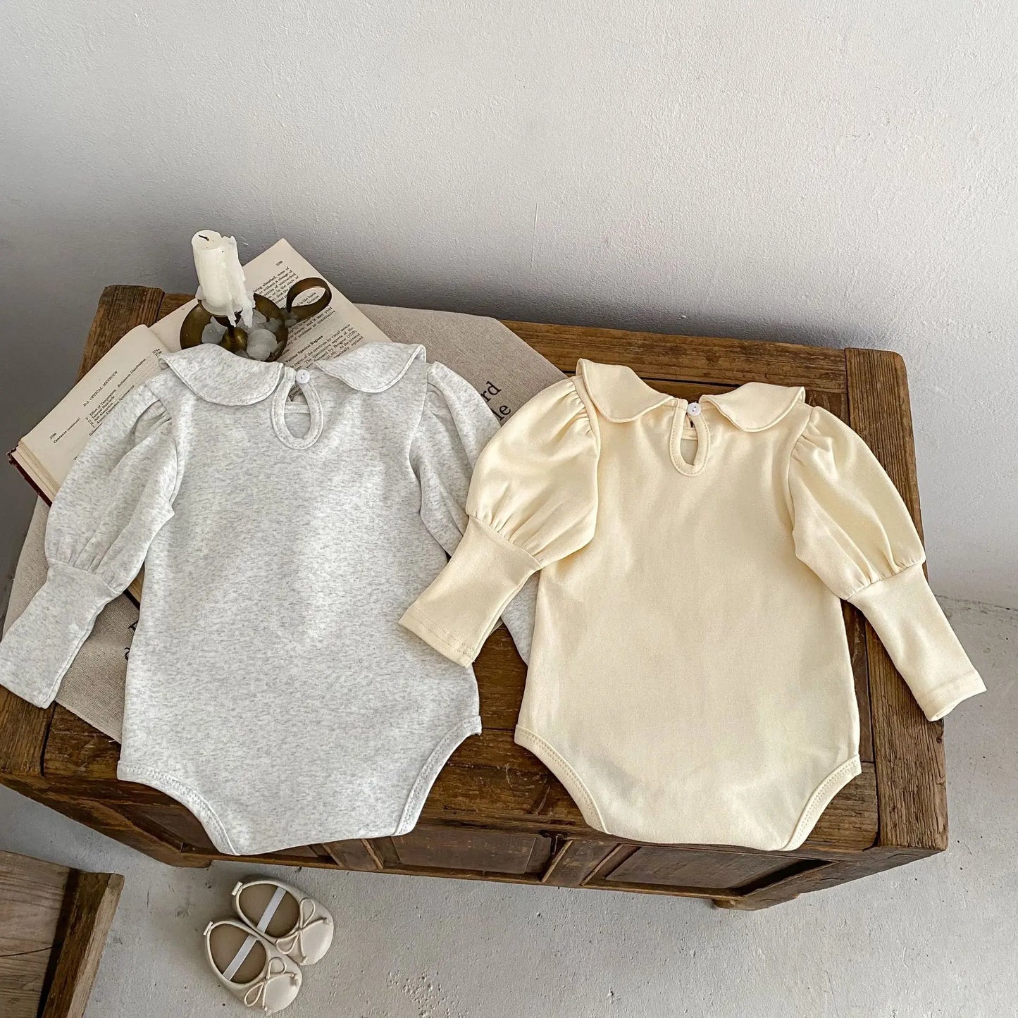 Peter Pan Collar Bodysuit (Two colors)