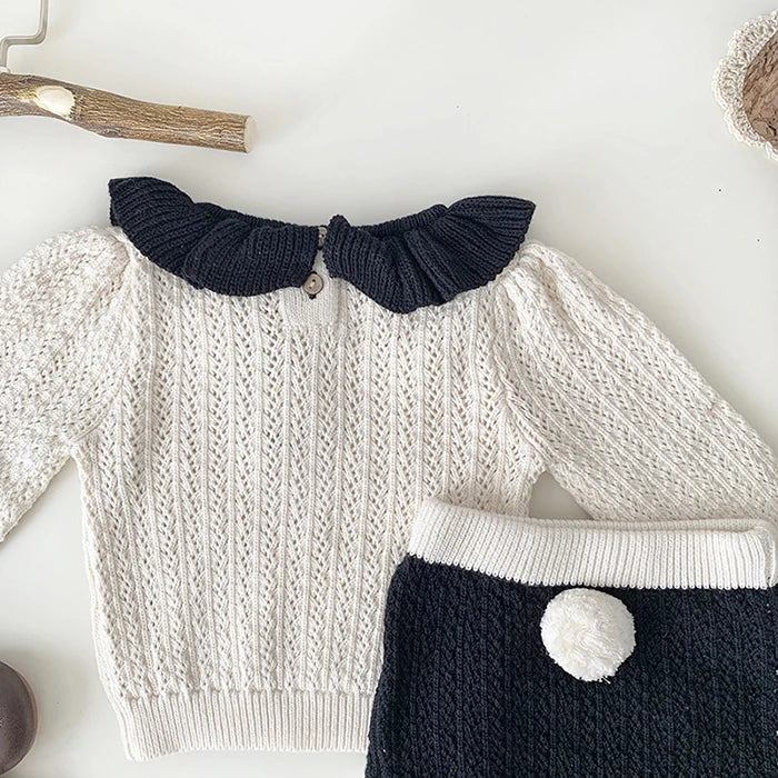 Madeleine Sweater and Shorts Set (Two colors)