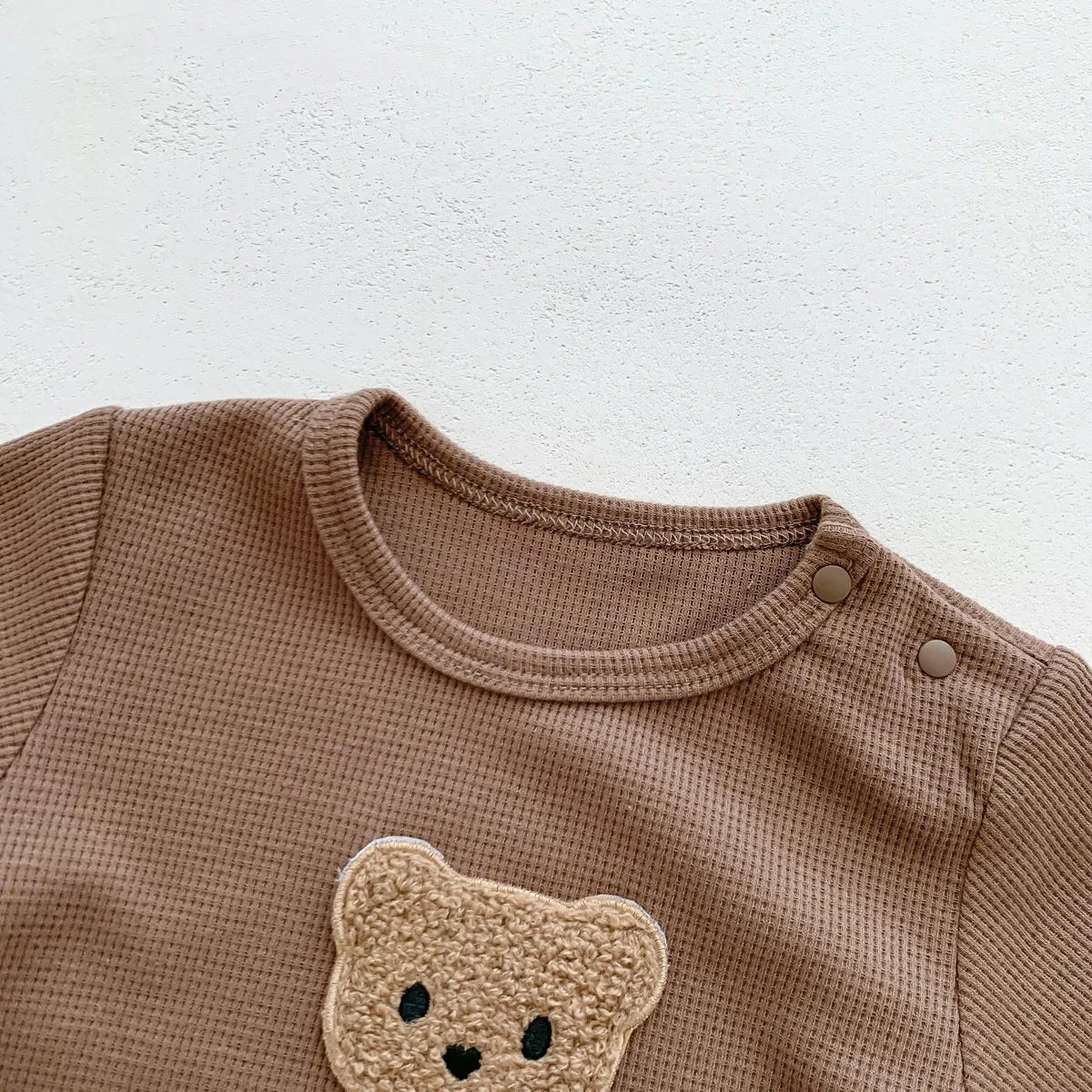 Bear Patch Romper Set