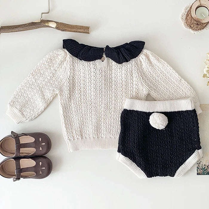 Madeleine Sweater and Shorts Set (Two colors)