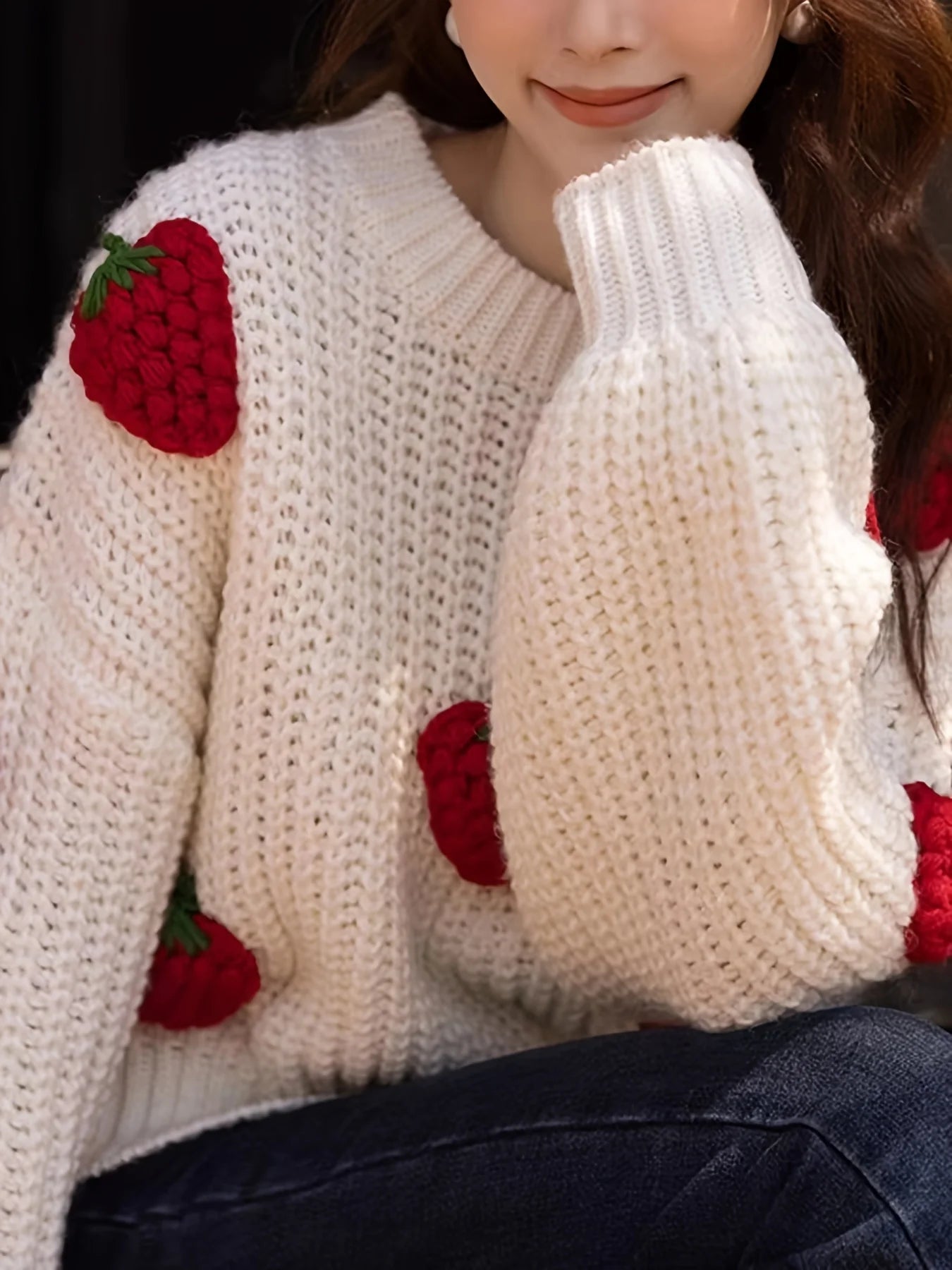 Strawberry Matching Adult Jumper