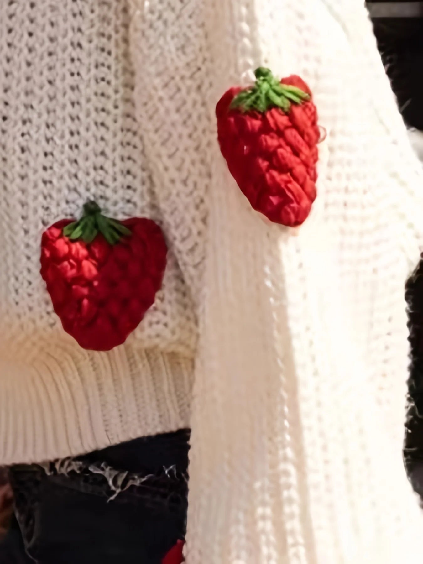 Strawberry Matching Adult Jumper