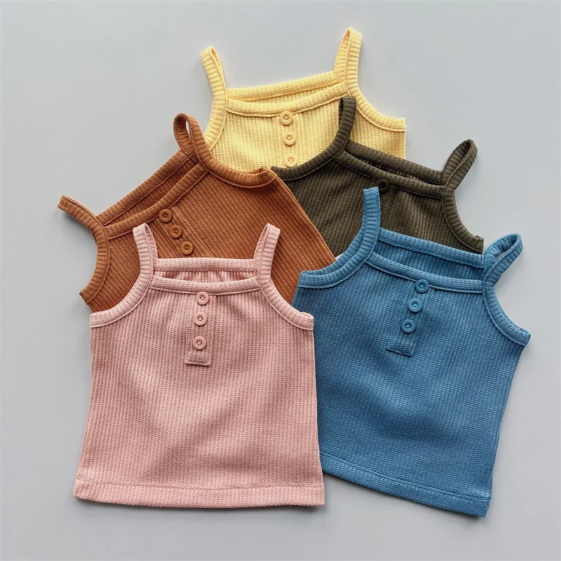 Waffle Cotton Camisole Sets