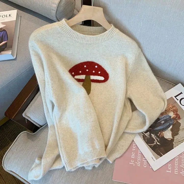Mushroom Adult Pullover