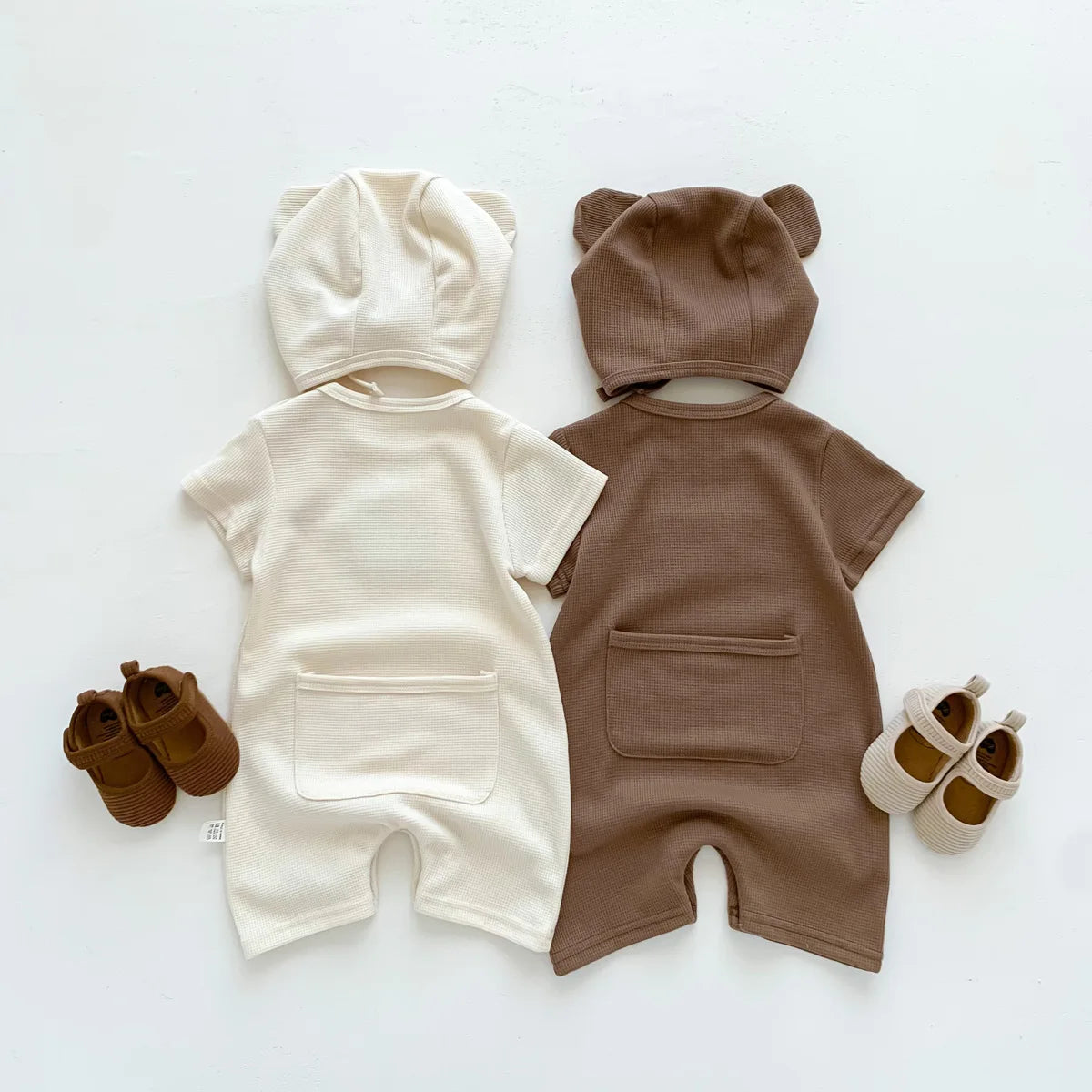 Bear Patch Romper Set