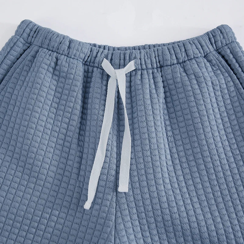 Organic Waffle Cotton Lounge Set