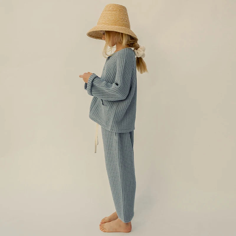 Organic Waffle Cotton Lounge Set