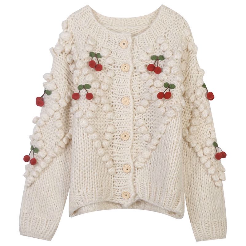 Cherry Matching Adult Cardigan (Two colors)