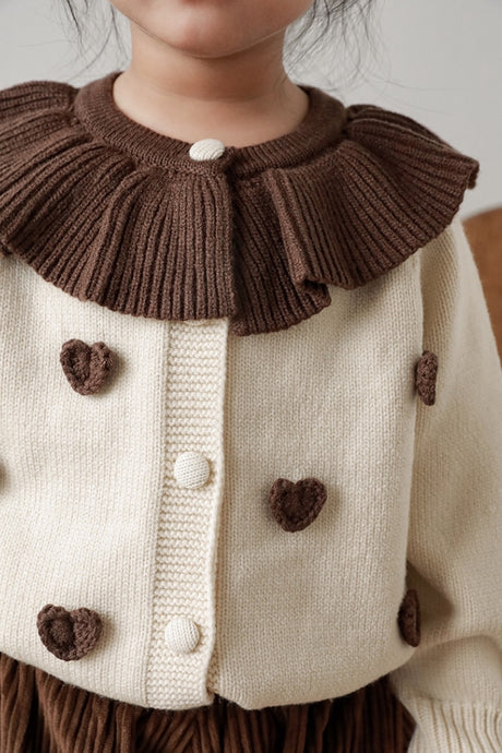 Handmade Heart Sweater (Cream)