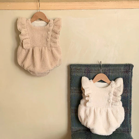 Fluffy Matching Romper (Two colors)