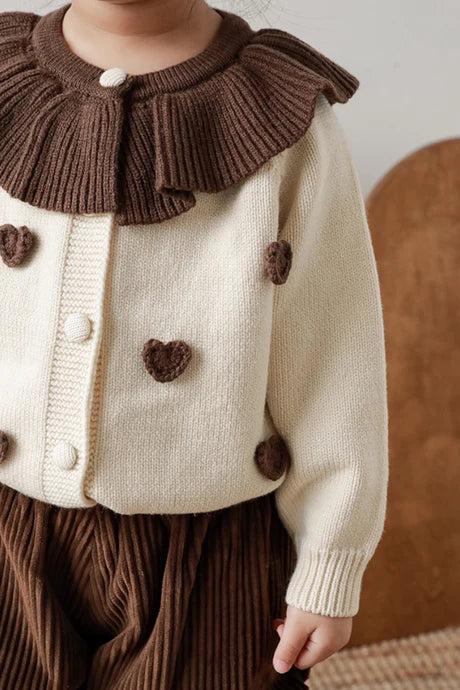 Handmade Heart Sweater (Cream)