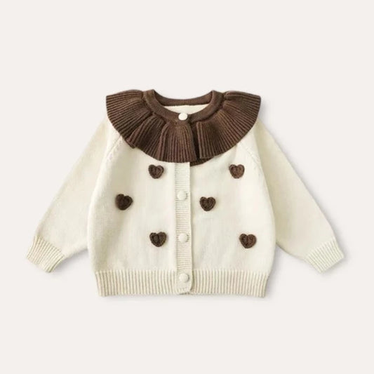 Handmade Heart Sweater (Cream)