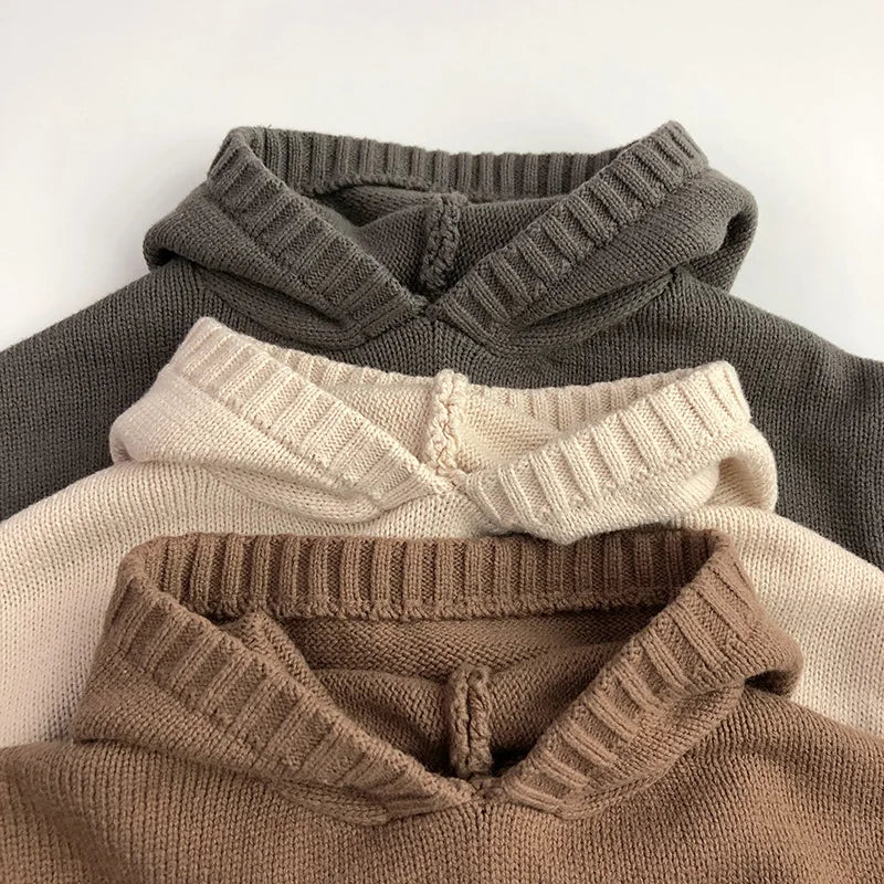 Oversized Knit Hoodie