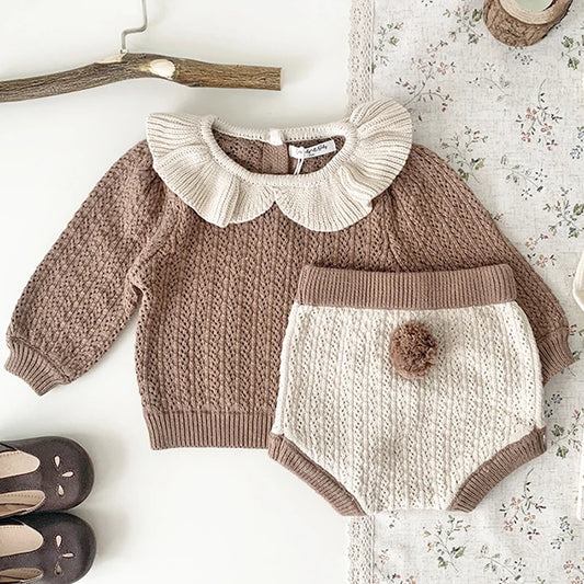 Madeleine Sweater and Shorts Set (Two colors)