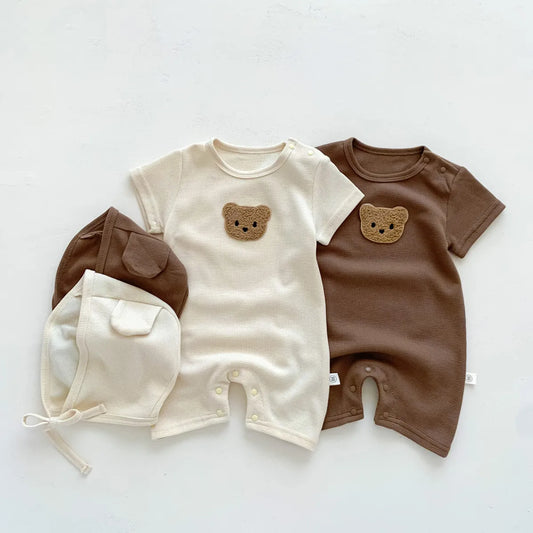 Bear Patch Romper Set
