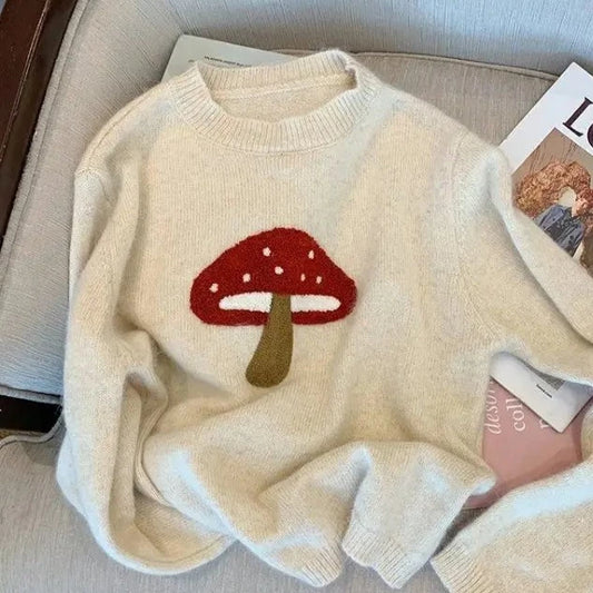 Mushroom Adult Pullover