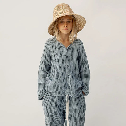 Organic Waffle Cotton Lounge Set