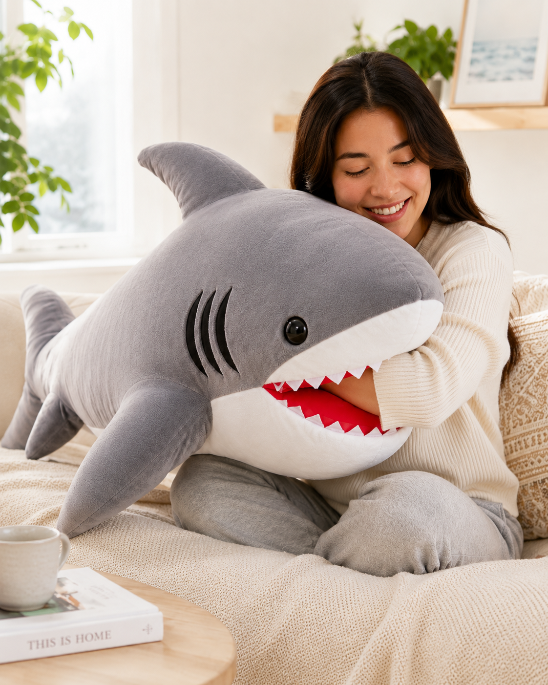 Chumbuddy Shark Pillow Over 3 Feet Large!