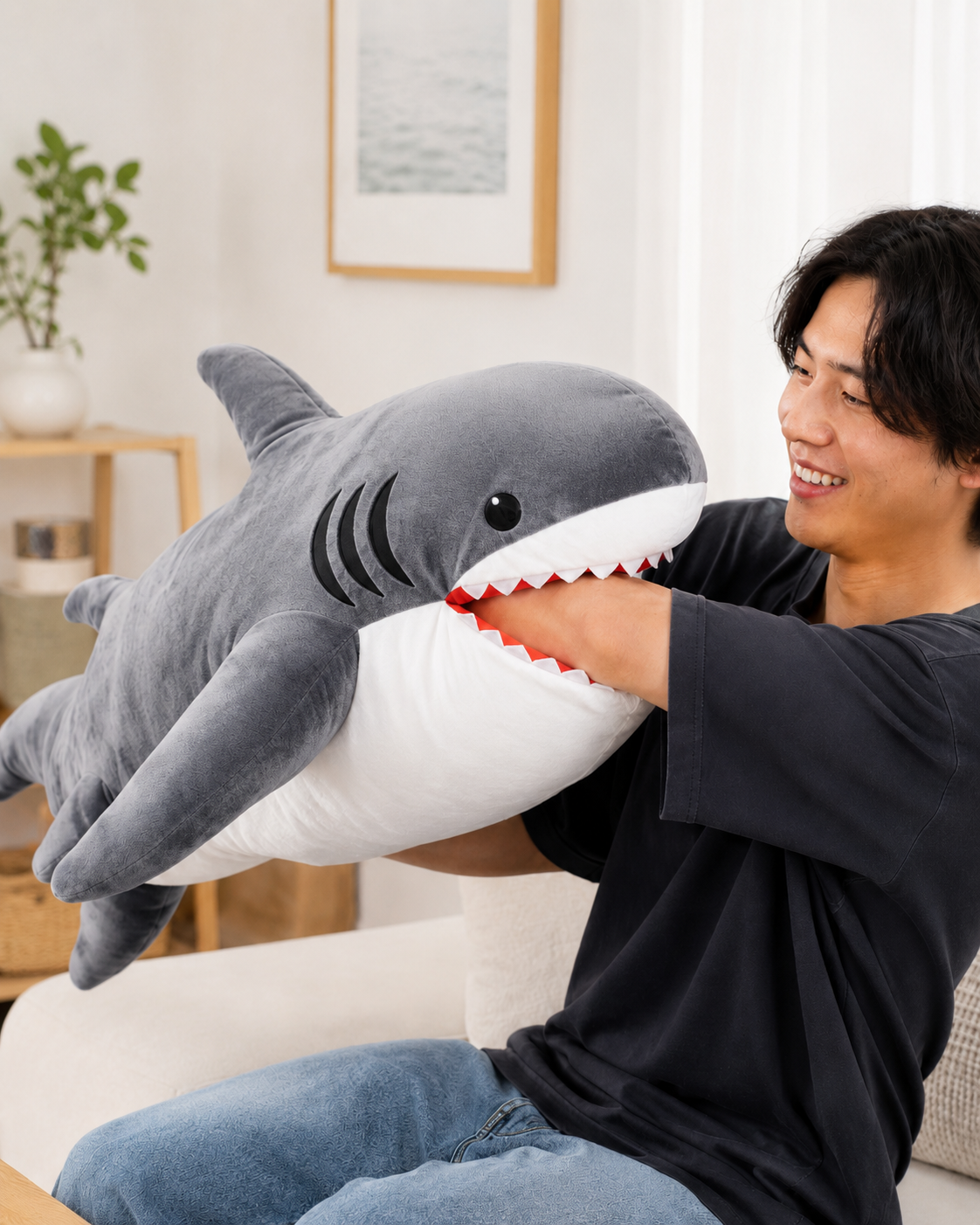 Chumbuddy Shark Pillow Over 3 Feet Large!