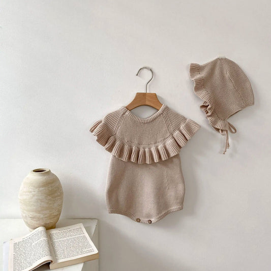 Ruffle Knit Romper
